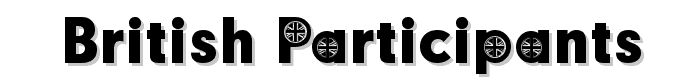 British Participants font